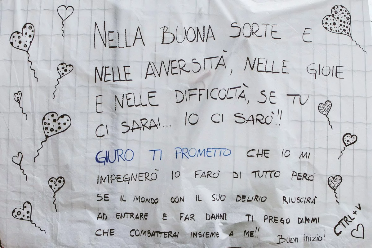 lettera amore prima del matrimonio dettaglio