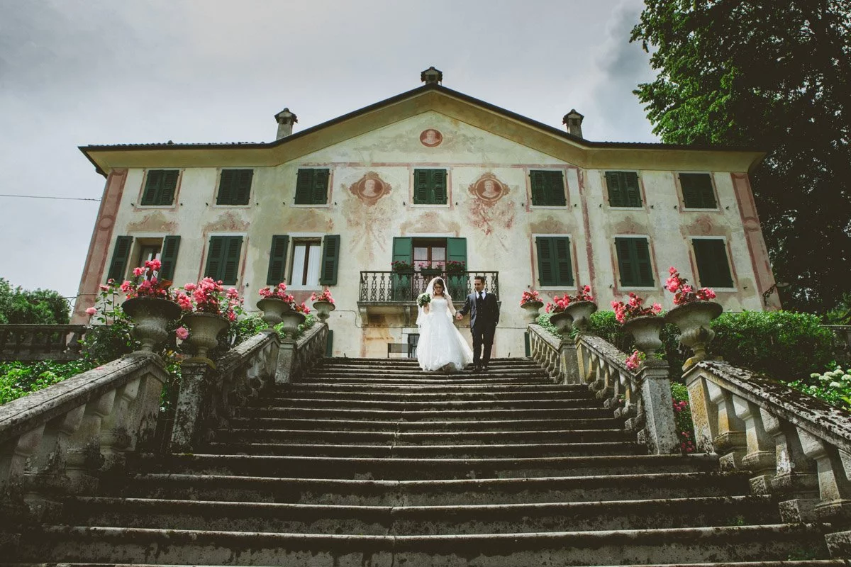 dettaglio scalinata Villa Fabris Guarnieri