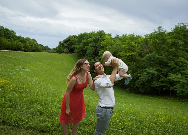 foto di famiglia sul Montello